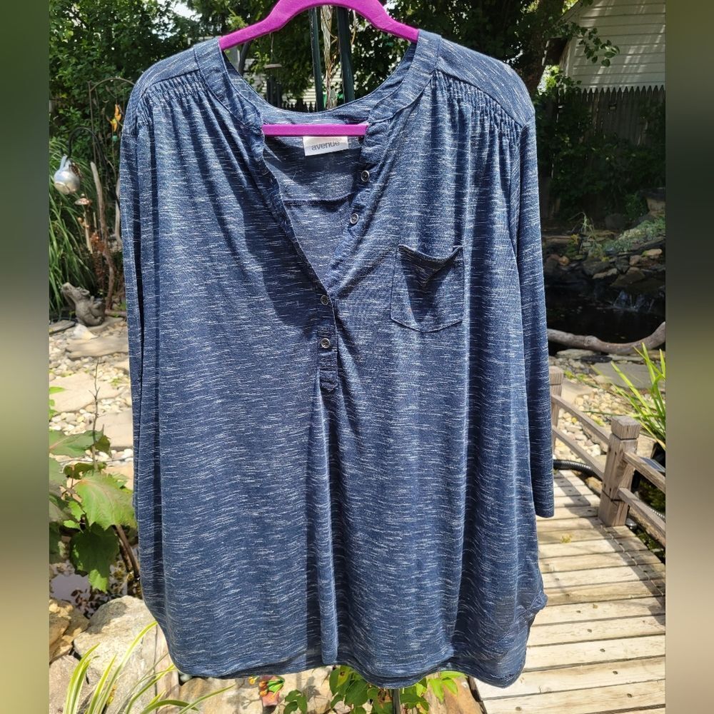 Blue Long sleeve Tunic